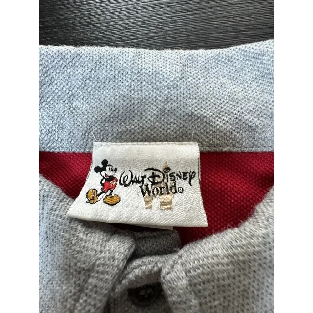 Disney Men’s 100% Cotton Mickey Mouse Colorblock Polo Size XL - Picture 5 of 6